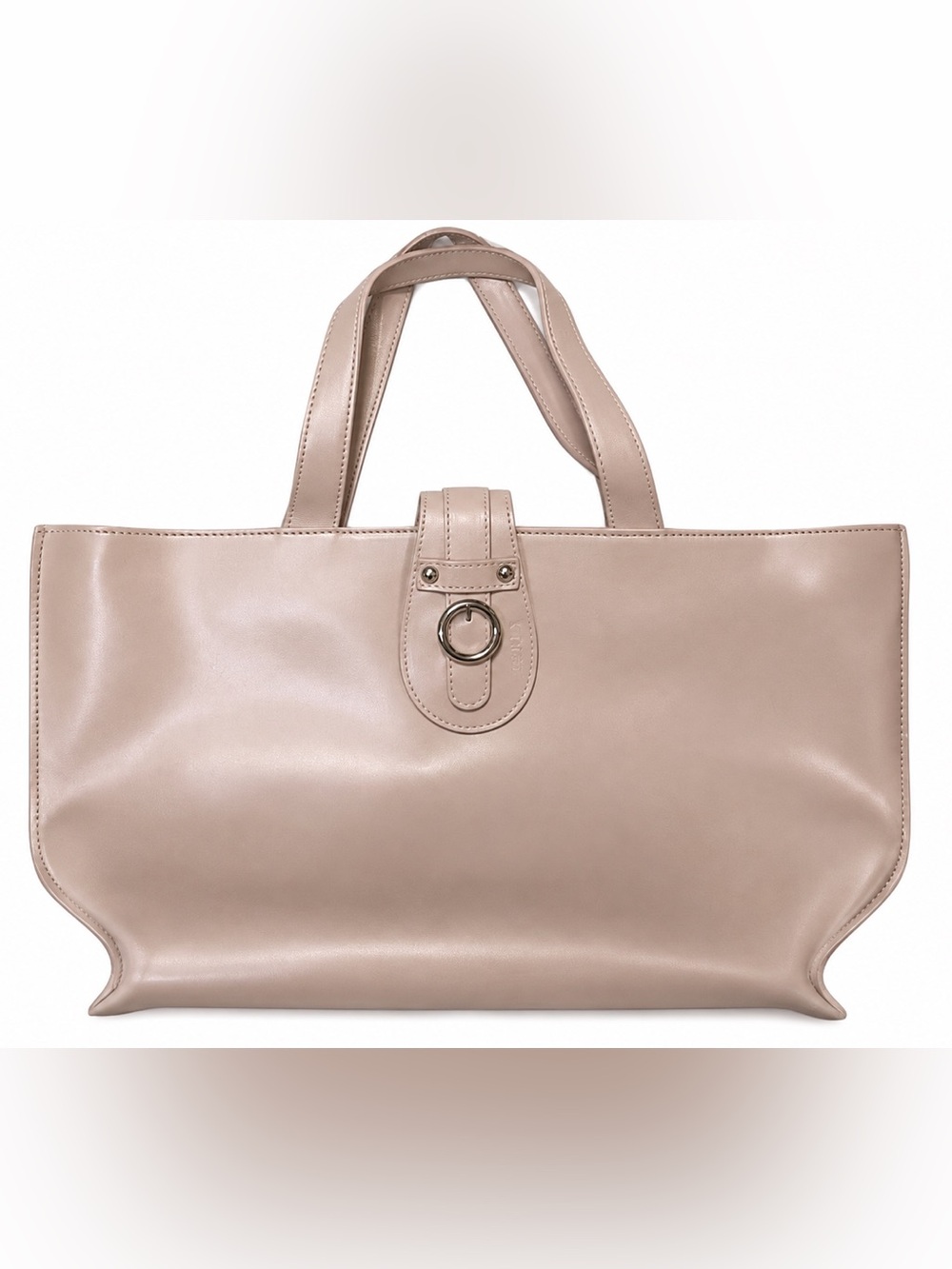 Furla Pink Leather Ring Detail Tote Shopper Bag